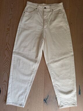 Ag Adriano Goldschmied RENN High-Rise Jeans in Cream